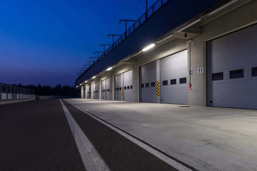 Commercial garage door installation